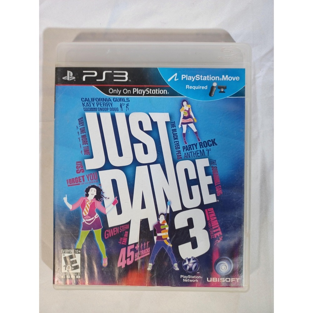Just Dance 3 PlayStation 3 PS3 Game Ubisoft E10+ 2011‎ NTSC-U/C Move Dance Party